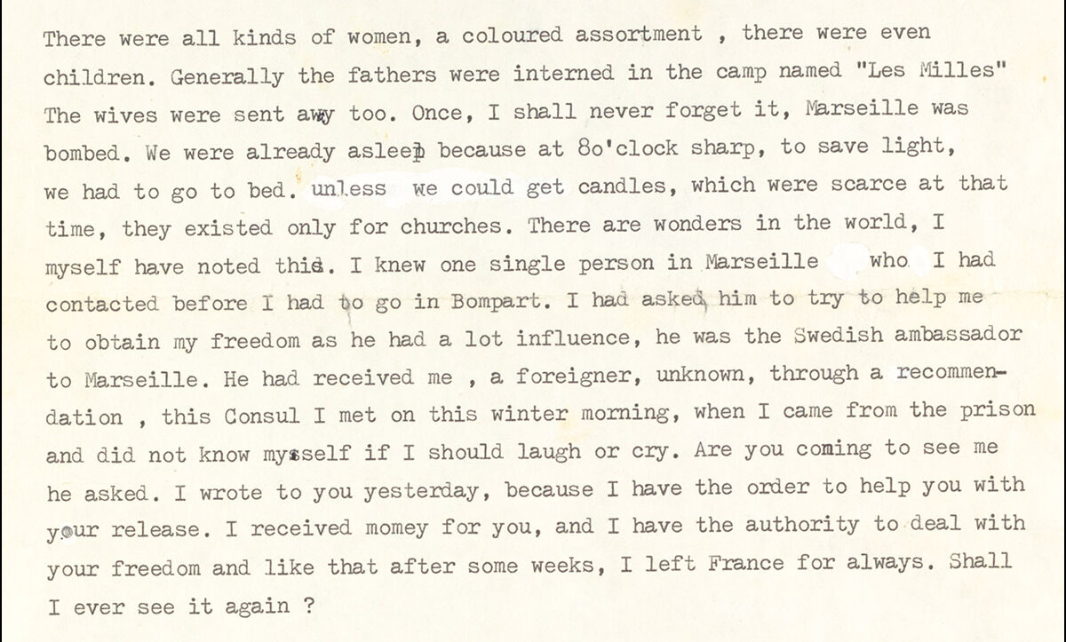 After four months, Alix’s release was secured by the Swedish ambassador and she escaped to Portugal, where she met her husband, Leslie Preece. Shortly afterwards, Alix returned with Leslie to the UK, where they settled. 